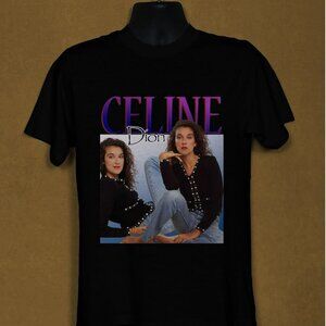 Celine Dion Singer Graphic T-Shirt Vintage Pop 90s Tee 78